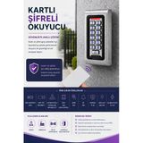 Linas Kartlı Şifreli Kart Okuyucu Metal Okuyucu-Dış Ortam
