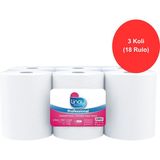 Linay Fotoselli Kağıt Havlu 6 Rulo x 3 Koli – Toplam 18 Rulo, 2 Katlı, 21 cm x 67 m, %100 Selüloz