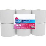 Linay Mini Jumbo Tuvalet Kağıdı – 12 Rulo, 4 kg, 2 Katlı, 9.8 cm x 95 m, %100 Selüloz
