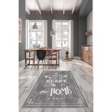 linazaitun Gri Kitchen Mutfak Yazılı Yıkanabilir Kaymaz Taban Leke Tutmaz Modern Mutfak Halısı Ve Yolluk
