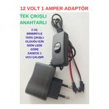 LİNBAX 12v 1a Modem Led Adaptörü Arapuar Anahtarlı Aç Kapa SM Soket Uçlu Tek Çıkış Özel Uçlu 12 Volt 1 Amper