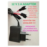 LİNBAX 12v 1a Modem Led Adaptörü SM Soket Uçlu Tek Çıkış Özel Çift Uçlu 12 Volt 1 Amper