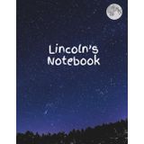 Lincoln's Notebook: Starry Night Customized Sketchbook for Kids