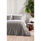 Linda Antrasit Kadife Çift Kişilik Nevresim Takımı 200x220 4 Yastıklı 5011 - 200 x 220 cm