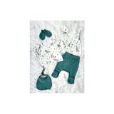 Linda Harris Koala On A Bicycle Zümrüt Yeşil 5’li Yenidoğan Unisex Bebek Hastane Çıkışı Seti - 0 - 3 Ay - 00430 Yeşil