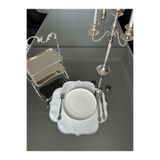 Linda Mia Home Yuvarlak Amerikan Serivs Keten Kumaş Gümüş 6 Lı