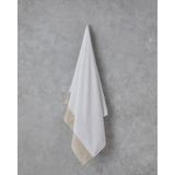 Linda Pamuklu Nakışlı Banyo Havlusu 90X150 cm Beyaz - 90 x 150 cm