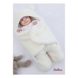 Lindakids 0- 12 Ay Içi Elyaflı Kulaklı Welsoft- Peluş Bebek Battaniyesi- Welsoft Bebek Uyku Tulumu