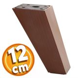 Linden Lüks Mobilya Kanepe Sehpa Tv Ünitesi Koltuk Ayağı 12 Cm Kahverengi Baza Ayakları