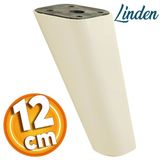 Linden Lüks Mobilya Kanepe Sehpa Tv Ünitesi Koltuk Ayağı 12 Cm Krem Oval Baza Ayakları