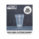 Lindera 180 Ml Plastik Sebil Ve Otomat Bardağı 100 Adet