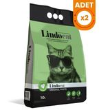 Lindo Cat Original İnce Taneli Kokusuz Topaklanan 2x10 lt Kedi Kumu