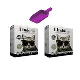 Lindo Cat Premium Aktif Plus Karbonlu Topaklaşan İnce Taneli 2x6 lt Kedi Kumu