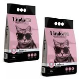 Lindo Cat Topaklaşan Bebek Pudrası Kokulu İnce Taneli 10x2 lt Kedi Kumu