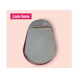 Lindo Home Ahşap Puset Alt Minder ve Yastık %100 Pamuk 65X33 cm 0-13 kg Taşıma Kapasitesi ile Sallanır - Beyaz