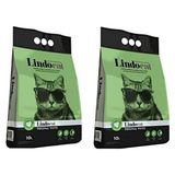 LindoCat 2x10 lt Parfümsüz Yavru Kedi İçin Topaklanan İnce Taneli Kedi Kumu