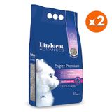 Lindocat Super Premium Extra Güçlü Topaklanan Pudra Kokulu Kedi Kumu 10 Lt x 2 Adet