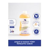 Lindos %100 Doğal Ahşap Temizleyici Arap Sabunu Etkili Parke Tik Mobilya Halı Koltuk Lavanta Yağlı 600ml