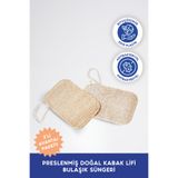 Lindos %100 Doğal Kabak Lifinden 2'li Sıfır Atık Bulaşık Süngeri