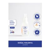 Lindos Doğa & Cilt Dostu Sprey Kolonya Lavanta Mini Çanta Cep Boy Vegan Kolonyası 100 ml