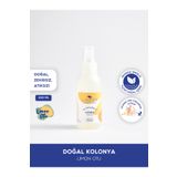 Lindos Doğa & Cilt Dostu Sprey Kolonya Limon Otlu Mini Çanta Cep Boy Vegan Kolonya 100 ml