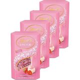 Lindt Lindor Strawberry & Cream Çikolata 4 x 200 gr - 800 gr