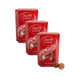 Lindt Lindor Sütlü Truffle Çikolata Milk Chocolate 3'lü Kampanya Paketi 411 gr