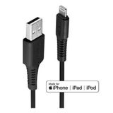 Lindy LIN-31320 1 Mt USB 2.0 to Lightning C89 Erkek-Erkek Siyah Apple Şarj Kablosu