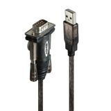 Lindy LIN-42855 USB 2.0 to RS232 Erkek-Erkek Dönüştürücü Kablo