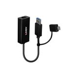 Lindy LIN-43412 USB 3.2 Gen1 To RJ45 Gigabit USB Ethernet Adaptör