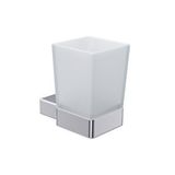 Line Bathroom Averta Diş Fırçalık (buzlu Cam) Krom Çok Renkli