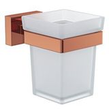 Line Bathroom Prime Diş Fırçalık (buzlu Cam) Rose Çok Renkli