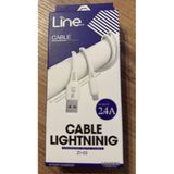 Lıne Cable Lıghtnıng 2.4A Zı-02 Hızlı Sarj Kablosu
