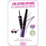 Line Extend Dipliner Uzun Süre Kalıcı - 07 Enchanted Violet - Lila
