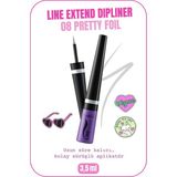 Line Extend Dipliner Uzun Süre Kalıcı - 08 Pretty Foil - Gri