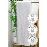 Line Luxury Pamuklu Banyo Havlusu 100x150 - Krem