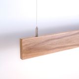 Line Minimal Slim Modern Ahşap Aydınlatma - Minimal LED Sarkıt Avize - Meşe
