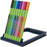Line-Up 0.4 mm Ince Uçlu Keçeli Kalem 8 Renk 1 Paket Line Up 8 Li Fineliner Keçe Uçlu Kalem Seti Standlı - 0.4mm - Renkli - Standart