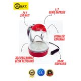 line up Kent 24 Volt Su Isıtıcı Kettle Büyük Boy Gizli Paslanmaz Rezistans Otomatik Kapanma Tır Kamyon