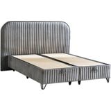Line Visco Lüks Baza ve Başlık Seti 120X200 cm Tek Kişilik Baza ve Başlık Takımı Koyu Gri Babyface - 120 x 200 cm