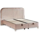 Line Visco Lüks Baza ve Başlık Seti 90X190 cm Tek Kişilik Baza ve Başlık Takımı Krem Babyface - 90 x 190 cm