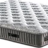 Line Visco Yatak 150X200 Cm Çift Kişilik 28 Cm Visco Süngerli Yaylı Lüks Yatak Orta Sert Koyu Gri