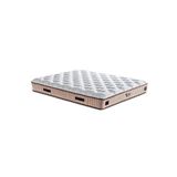 Line Visco Yatak 150X200 Cm Çift Kişilik 28 Cm Visco Süngerli Yaylı Lüks Yatak Orta Sert Krem Kumaş