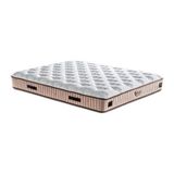 Line Visco Yatak 160X200 Cm Çift Kişilik 28 Cm Visco Süngerli Yaylı Lüks Yatak Orta Sert Krem Kumaş
