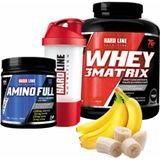 Line Whey 3matrix 2300 gr Muz + Amino Full 300 Tablet + Shaker