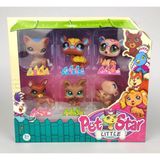 Linea 3046A2 Pet Star Little Neşeli Miniş 6'lı Set Figür Oyuncak