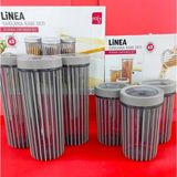 Linea 3'li Saklama Kabı - Yeşil - 3,3 lt