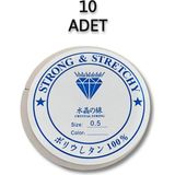 Linea Esnek Misina 0.5 Mm 15 Mt Takı Misinası 10 Adet