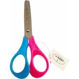 Linea LİNEA CETVELLİ ÇİFT RENKLİ OKUL MAKASI ( Mavi-Pembe) - Okul Makası - Boyut
