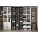 Linea Prizma Çok Bölmeli Çekmeceli Kapaklı Modern Kitaplık Nrg Ktp 1132